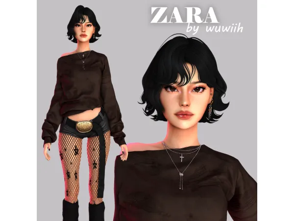 Maxis Match Zara by wuwiih01 - The Sims 4 Custom Content