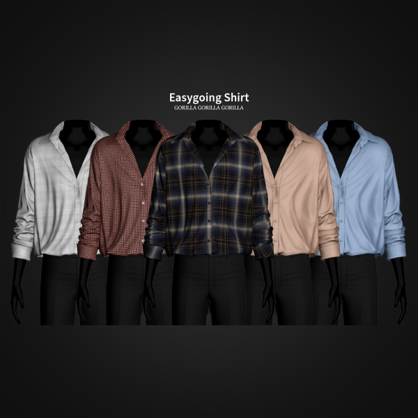 Alpha Easygoing Shirt by simsfinds - The Sims 4 Custom Content