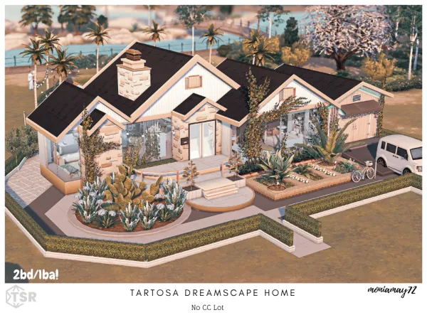 Maxis Match Tartosa Dreamscape Home NoCC Lot by moniamay72 - The Sims 4 Custom Content