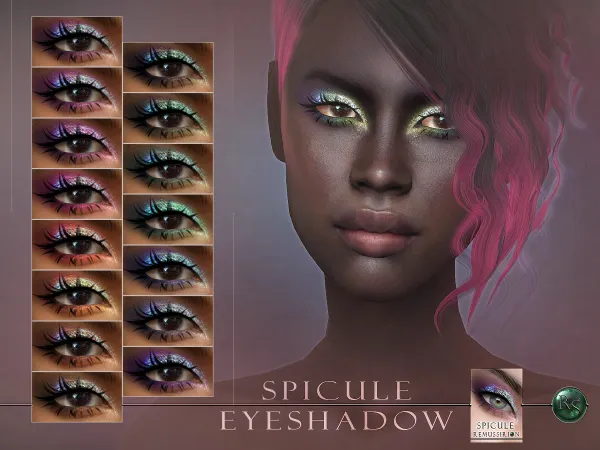 Alpha Spicule Eyeshadow (Standard) by remussirion - The Sims 4 Custom Content