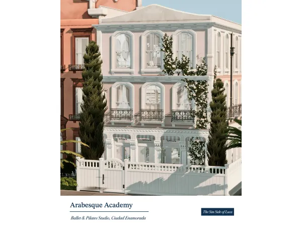 Maxis Match Arabesque Academy [Ballet Pilates Studio] by TheSimSideofLuca - The Sims 4 Custom Content