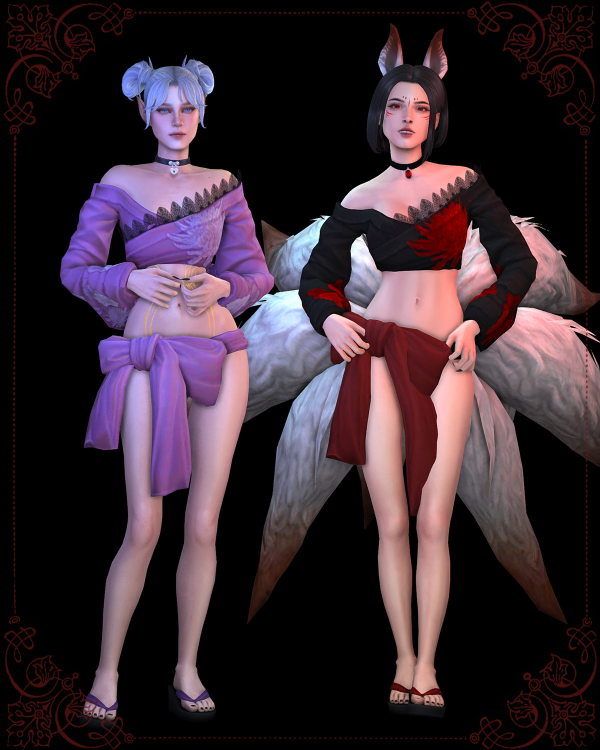 Maxis Match Kitsune Yuki by simsfinds - The Sims 4 Custom Content