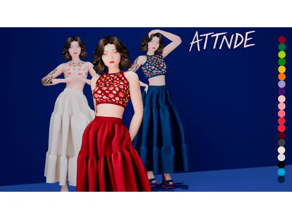 Maxis Match ATTNDE Strawberry Picnic Set - The Sims 4 Custom Content