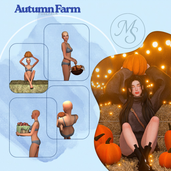 Mix MuiSms Autumn Farm by simsfinds - The Sims 4 Custom Content