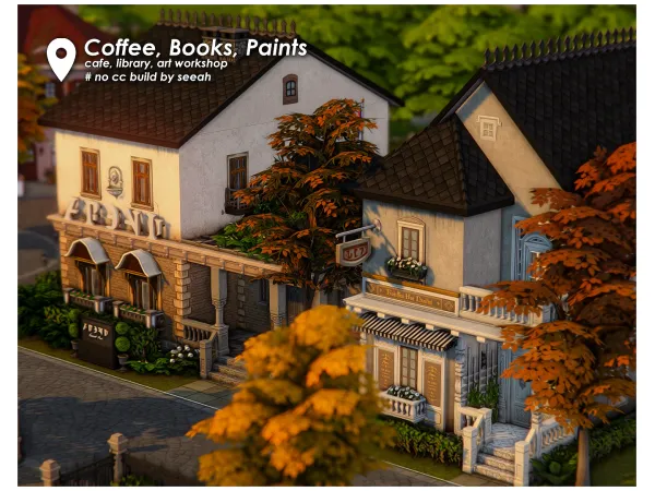 Maxis Match Coffee Books Paints by seeah01 - The Sims 4 Custom Content