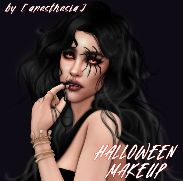 Mix [anesthesia] Halloween Makeup by simsfinds - The Sims 4 Custom Content