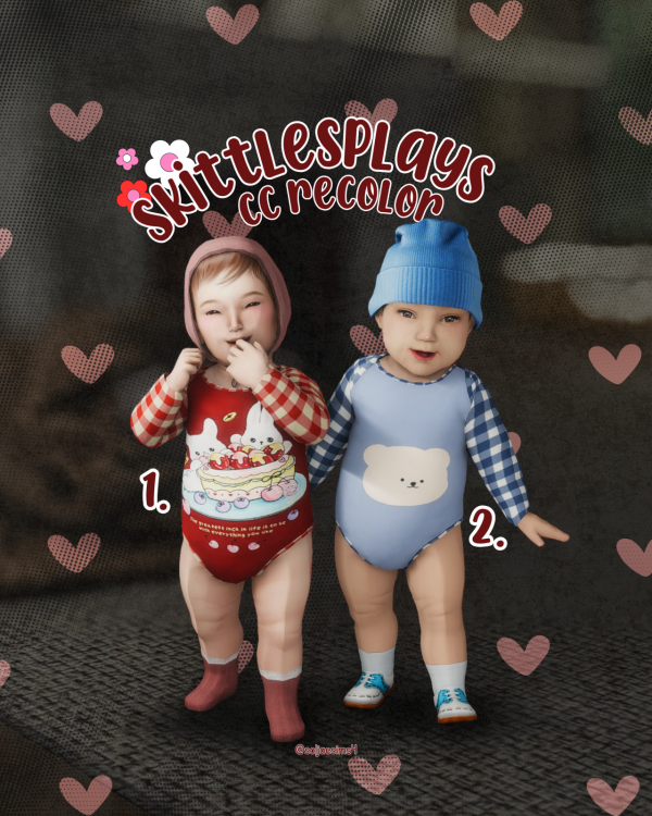 Mix INFANT ONESIE RECOLOR by simsfinds - The Sims 4 Custom Content