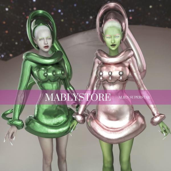 Alpha ALIEN SUPERSTAR by simsfinds - The Sims 4 Custom Content
