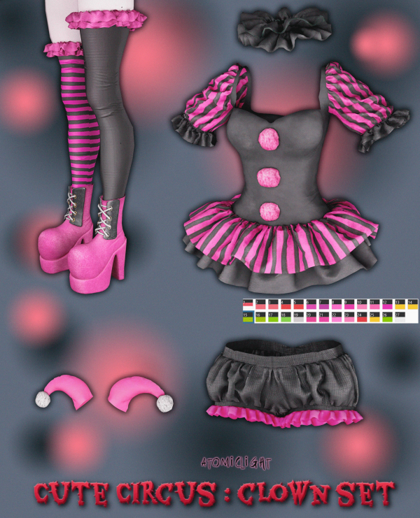 Maxis Match Cute Circus Clown Set by atomiclight - The Sims 4 Custom Content