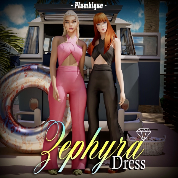 Maxis Match Zephyra Dress download - The Sims 4 Custom Content