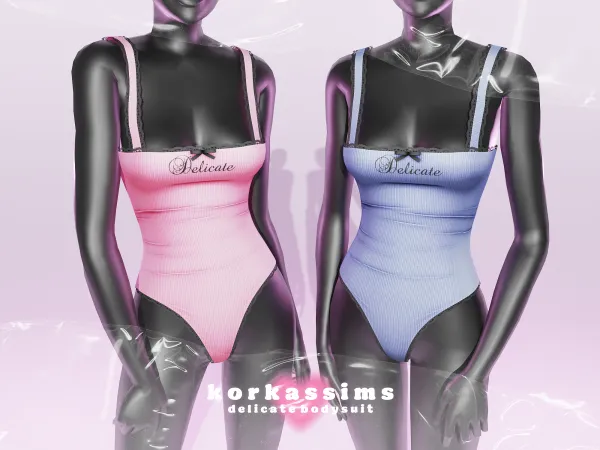 Alpha delicate bodysuit by korkassims - The Sims 4 Custom Content