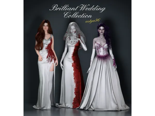 Alpha Brilliant Wedding Collection by astya96 - The Sims 4 Custom Content