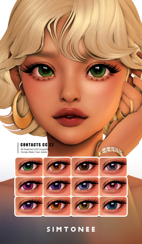 Maxis Match Simtonee Eye Contacts 22 by simsfinds - The Sims 4 Custom Content