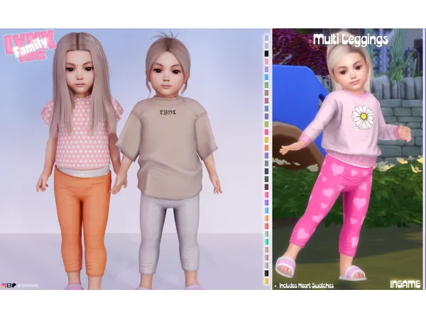 Mix Multi Leggings by simsfinds - The Sims 4 Custom Content