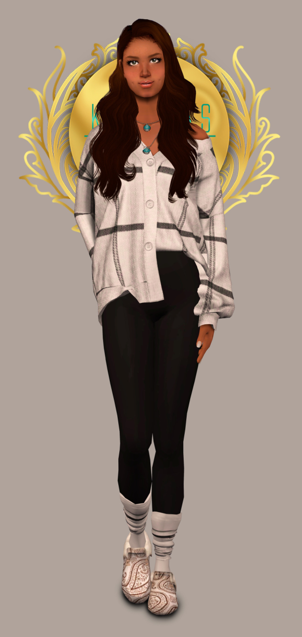 Kurimas 4t2 Gorillax3 Oversized Cardigan by simsfinds - The Sims 2 Custom Content