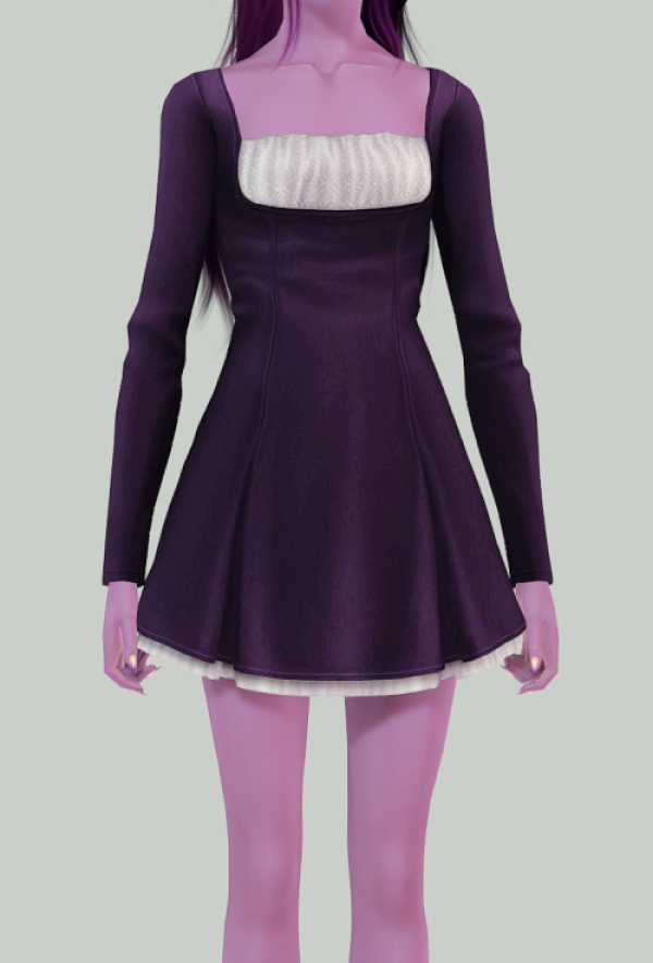Shellwood Dress by simsfinds - The Sims 3 Custom Content