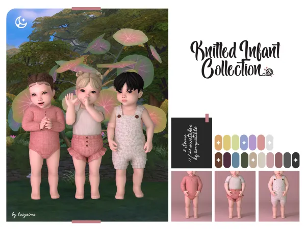 Maxis Match Knitted Infant Collection by luxysims - The Sims 4 Custom Content