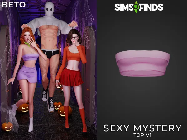 Alpha Daphne (Top) by Beto_ae0 - The Sims 4 Custom Content