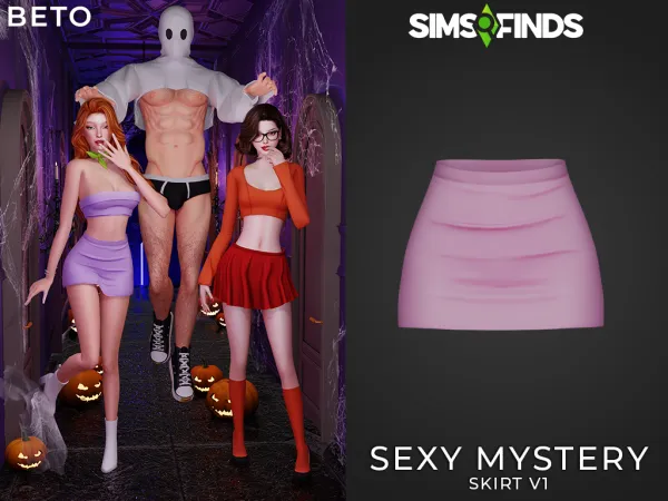 Alpha Daphne (Skirt) by Beto_ae0 - The Sims 4 Custom Content