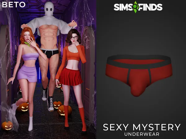 Alpha Ghost (Underwear) by Beto_ae0 - The Sims 4 Custom Content