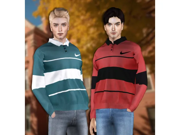 4t2 Whimp1337 Garment Charming Nike Top by fakebloood - The Sims 2 Custom Content