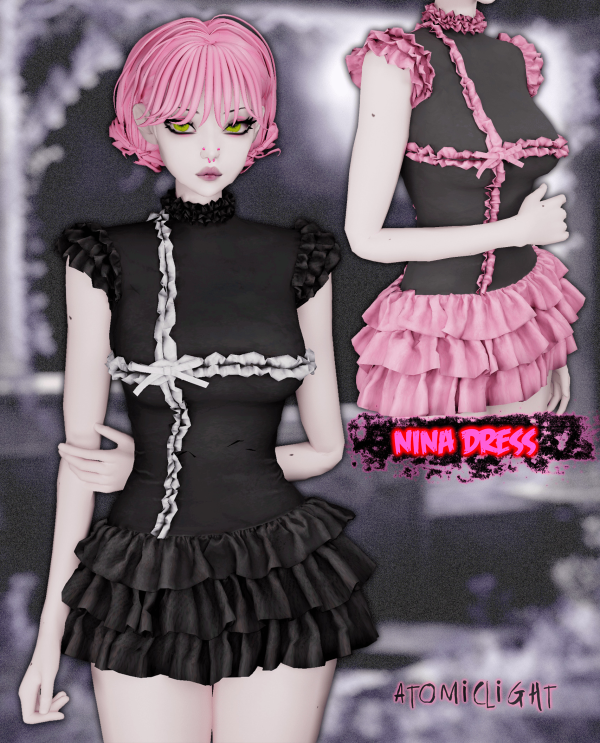 Maxis Match Nina dress by atomiclight - The Sims 4 Custom Content