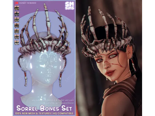 Alpha HONEY Sorrel Bones Set by SMSims - The Sims 4 Custom Content