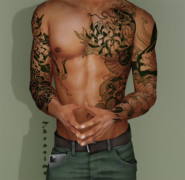 Mix SOTA TATTOO by simsfinds - The Sims 4 Custom Content