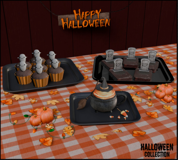 Mix Halloween Collection 02 by simsfinds - The Sims 4 Custom Content