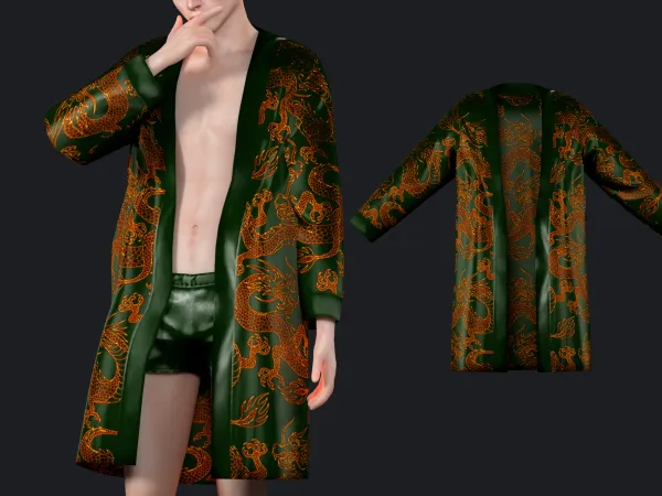 Alpha Creepy Sleepy Robe - The Sims 4 Custom Content
