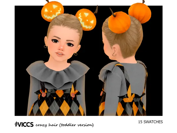 Maxis Match VICCS_ CRAZY HAIR (TODDLERS VERSION) by viccs - The Sims 4 Custom Content