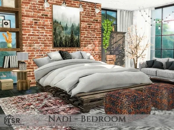 Alpha Nadi Bedroom - The Sims 4 Custom Content