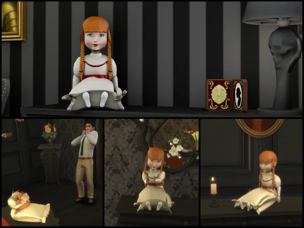 Alpha Animated Annabelle Doll by modcollective - The Sims 4 Custom Content