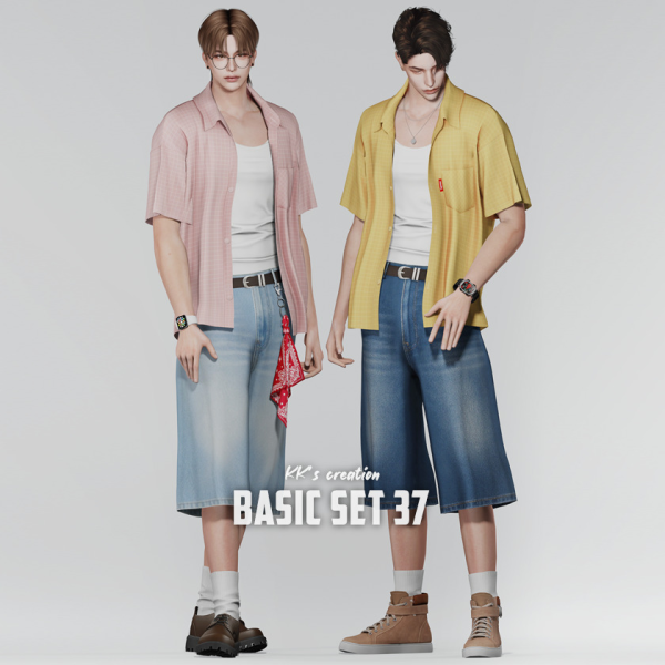 Alpha [KK] basic set 37 by simsfinds - The Sims 4 Custom Content