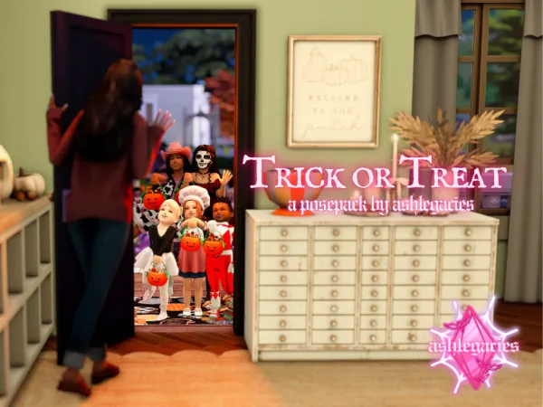 Mix Trick or Treat Posepack - The Sims 4 Custom Content