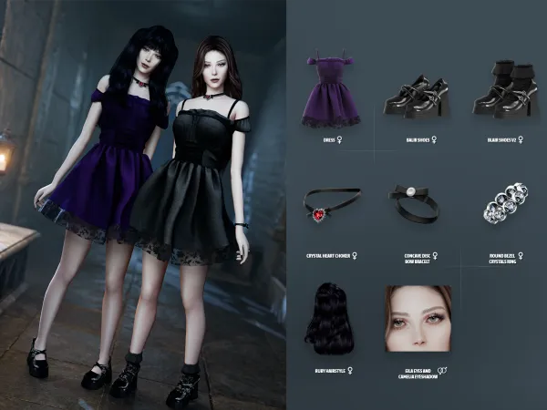 Alpha Blair Lookbook by modcollective - The Sims 4 Custom Content