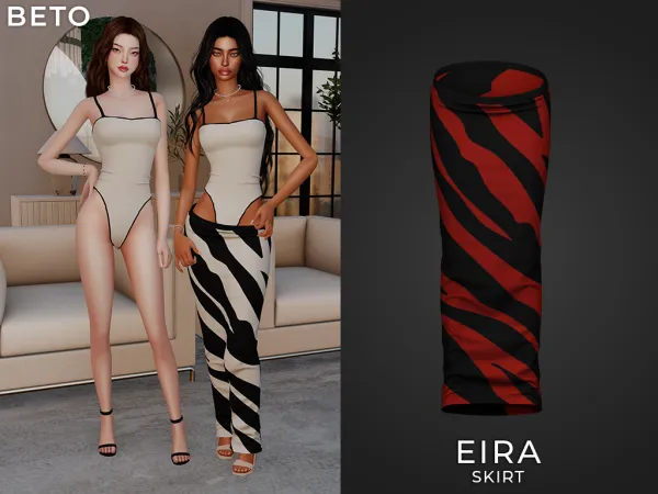 Alpha Eira (Skirt) by Beto_ae0 - The Sims 4 Custom Content
