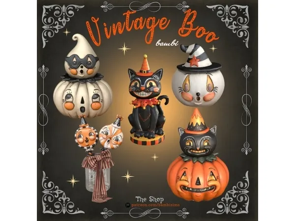 Alpha vintage boo - The Sims 4 custom content