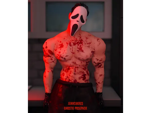 Mix Ghostie Posepack by jenncakkes - The Sims 4 Custom Content