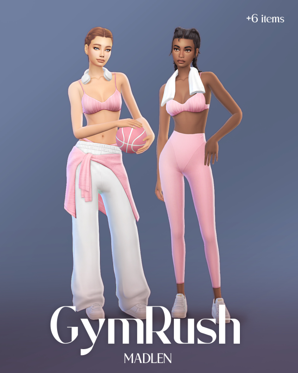 Maxis Match GymRush Set by simsfinds - The Sims 4 Custom Content