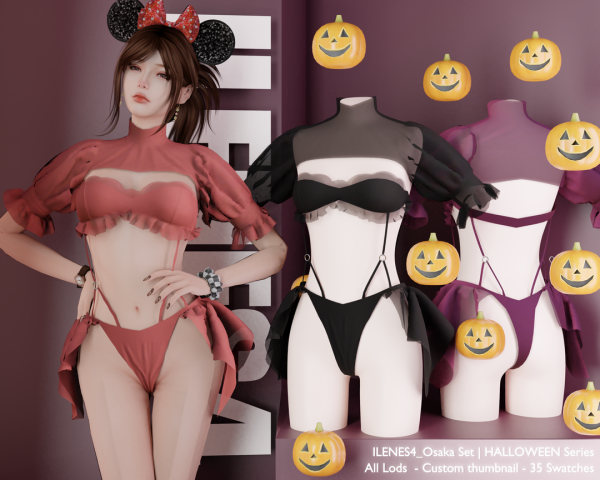 Alpha ILN Osaka Set by ilenes4 - The Sims 4 Custom Content