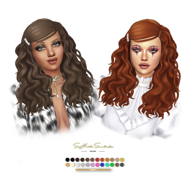 Maxis Match Sandra Hairstyle by simsfinds - The Sims 4 Custom Content