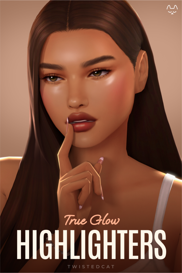 Maxis Match True Glow Highlighters by simsfinds - The Sims 4 Custom Content