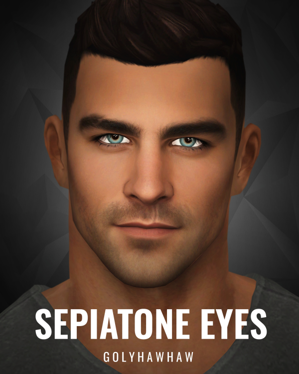 Maxis Match SEPIATONE EYES by simsfinds - The Sims 4 Custom Content