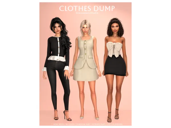 Clothes Dump - For Female Sims by Simsessentials