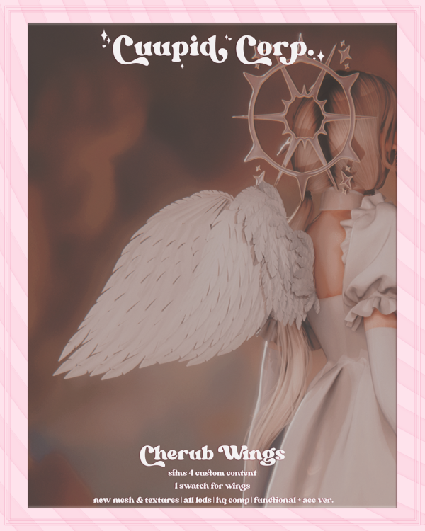 Alpha cuupid corp cherub wings by missme12 - The Sims 4 Custom Content