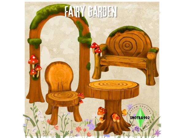 Maxis Match Fairy Garden Set by Snotra902 - The Sims 4 Custom Content