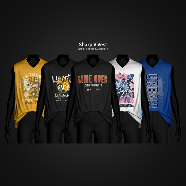 Alpha Sharp V Vest by simsfinds - The Sims 4 Custom Content