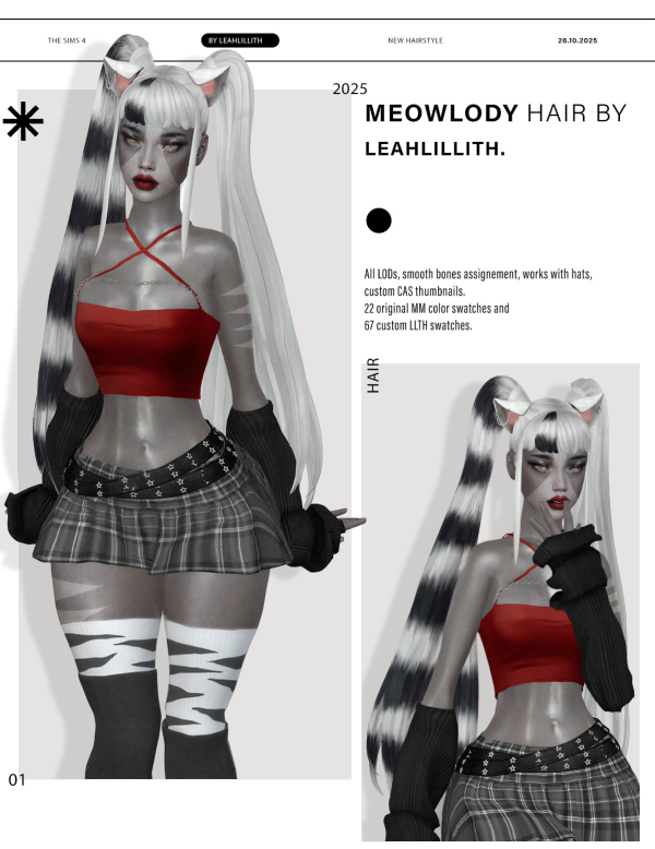 Maxis Match Mewolody Hairstyle by simsfinds - The Sims 4 Custom Content