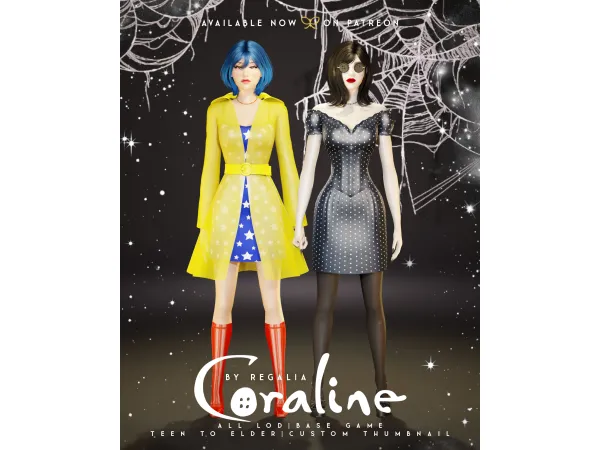 Coraline Set by simsregalia